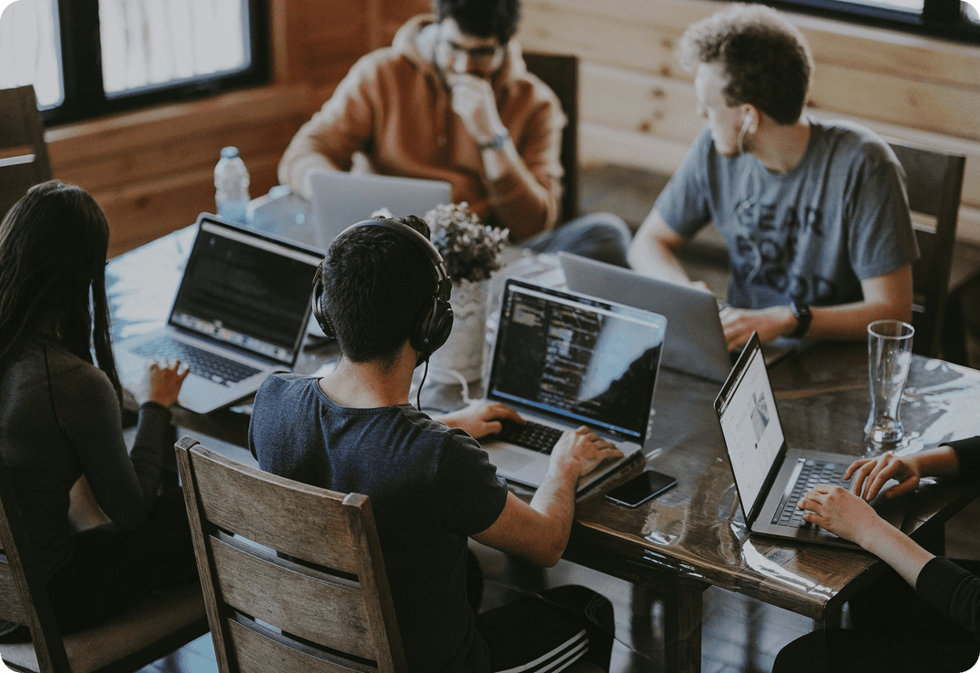 Students collaborating